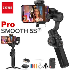 Zhiyun Smooth 5S AI Pro Smartphone Gimbal Stabilizer Phone Gimbal w/ AI Tracker