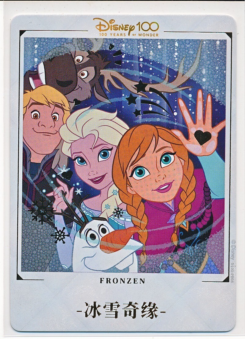 2023 DISNEY CARD FUN 100 YEARS JOYFUL FROZEN INSTANT PHOTO