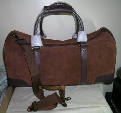 Marlboro Classics レザーバック　ヴィンテージ　希少品 Vintage Marlboro 2003 Guts Grit Gear Brown Suede Leather Duffle