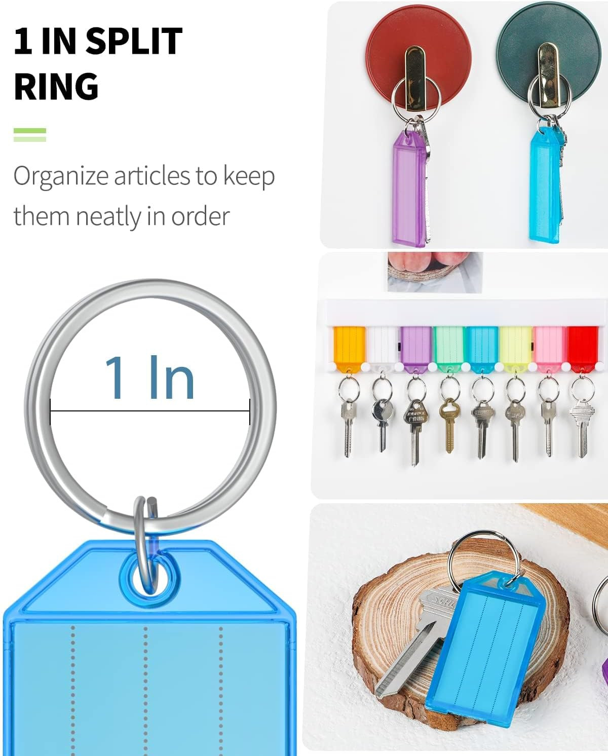 Key Tag Rack Insert Uniclife Key Tag Rack Slot Style Plastic Wall Mounted Key Holder ...