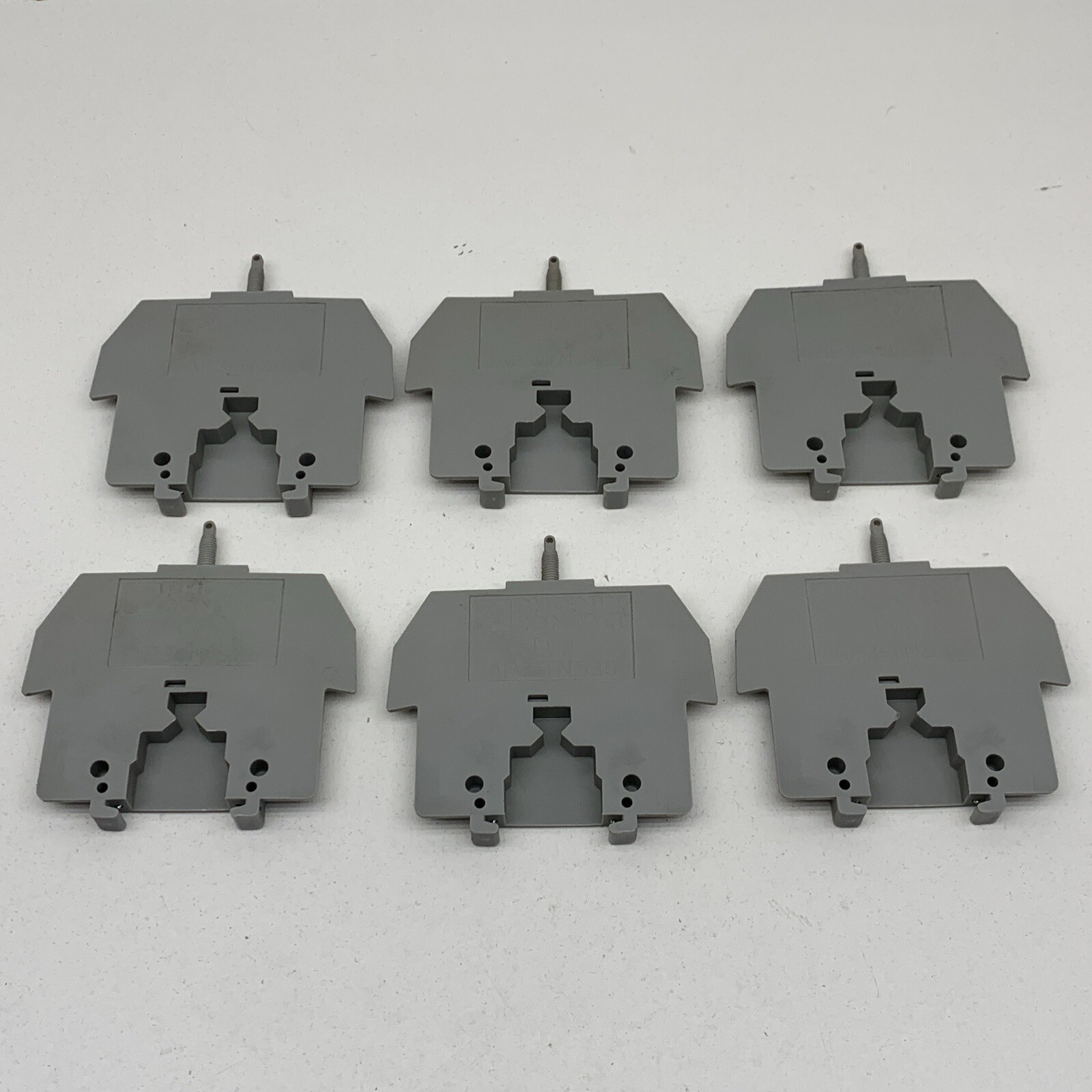 (6-Pack) Phoenix Contact AP3-TNS35 End Cover for Use w/DIN Rail Terminal Block