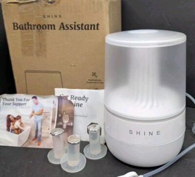 Shine Bathroom Assistant, Automatic Toilet Cleaner White + 3 Pods New Open Box