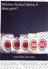 Lucky Strike Werbung Anzeige Reklame