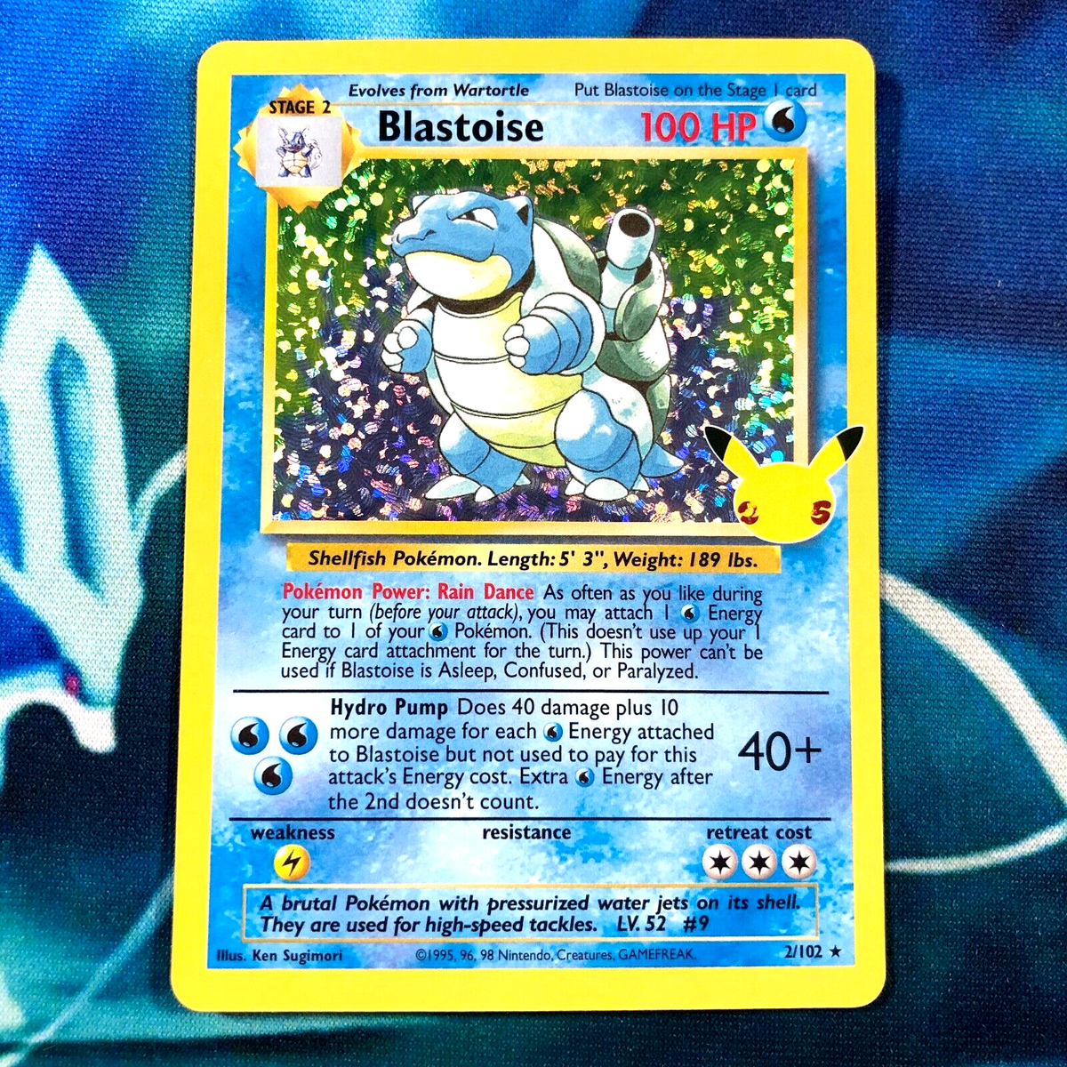 Blastoise - 2/102 - Holo Rare 25th Celebrations Classic - Pokemon