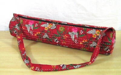 SAC DE YOGA À Motif Floral Rouge Indien Avec Bandoulière Sac