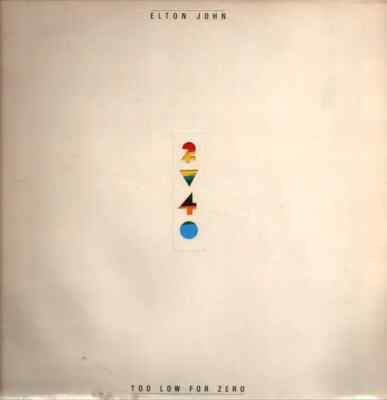 LP Elton John Too Low For Zero DIE-CUT, EMBOSSED The Rocket Record Compa