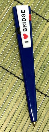 Pluma Pentática Eslencil Dos Colores De Colección I Love Bridge Clip Retrae Pluma Azul - Imagen 3 de 7