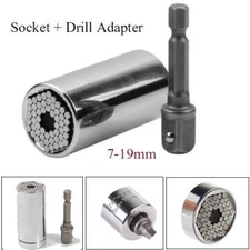 Universal Magic Connecting Gator Socket Wrench Sleeve Grip Drill Adapter Tool 