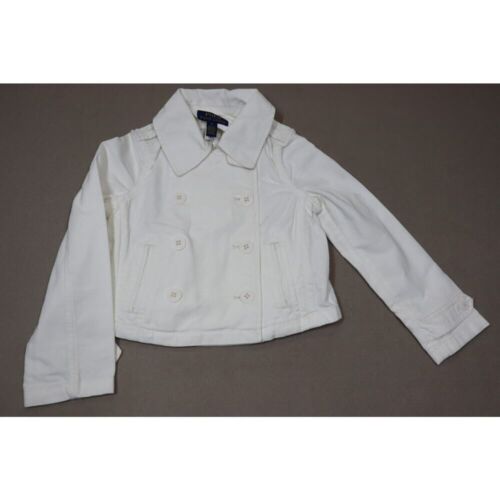 Polo Ralph Lauren White Denim Buttoned Jacket Kids Size 6