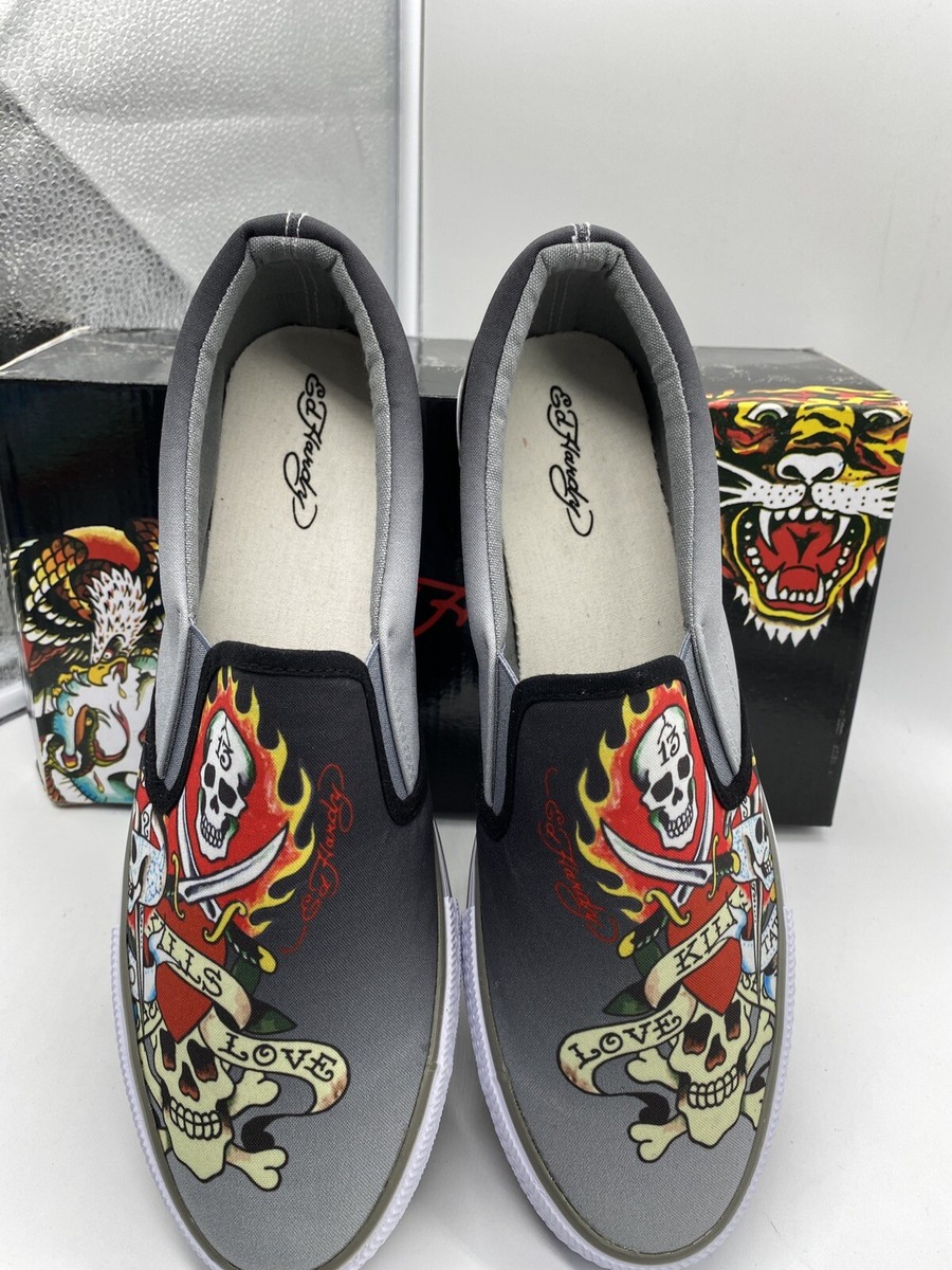 エドハーディー Ed Hardy エドハーディー パイルセットアップ メンズ クロス/灰