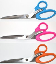Stoffschere 10" - 25,5 cm  Pink Orange Blau Textilschere Schneiderschere