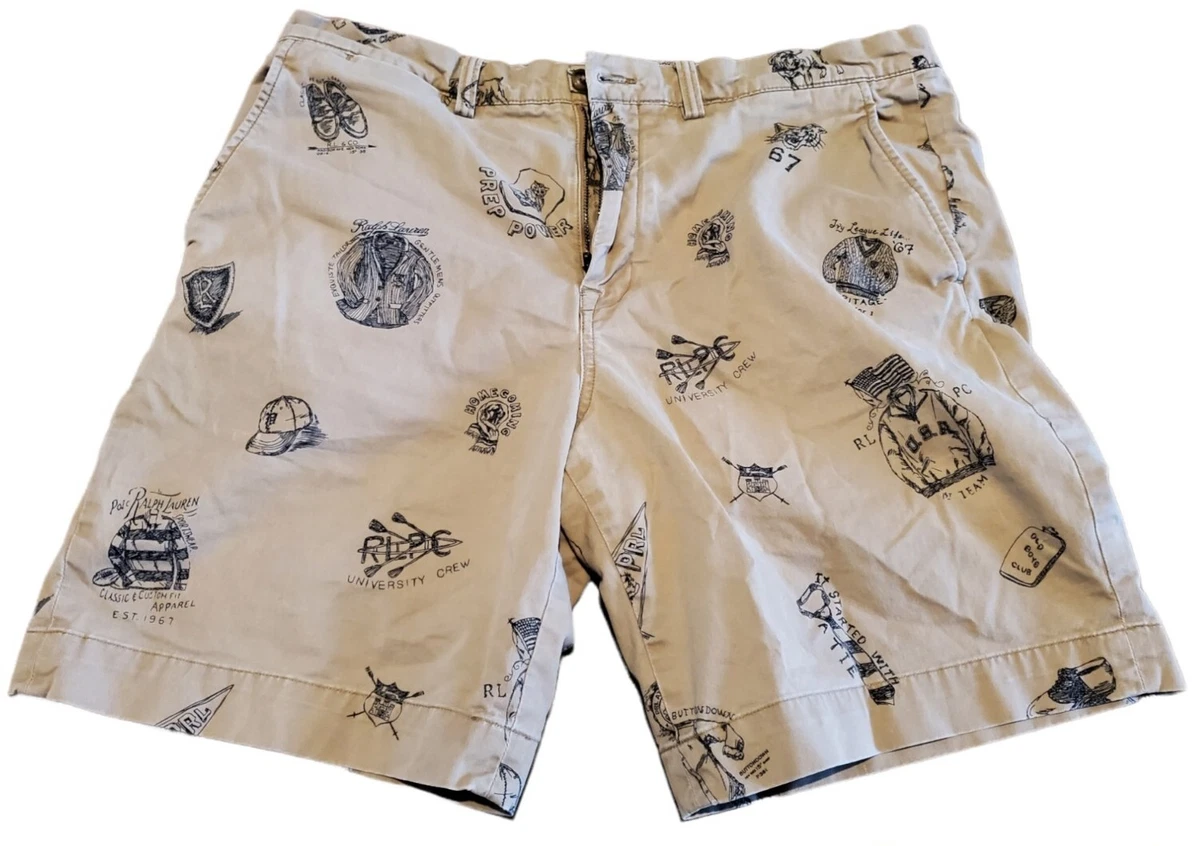 Ralph lauren all over print best sale shorts