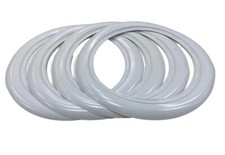 14 Inch Rim Whitewall Car Tire Insert Trim Set 4 Pcs Banda Blanca 14 2 Wide