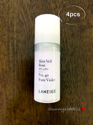 LANEIGE Skin Veil Base Sample 10ml x 4 pcs (40ml) SPF25 PA+++ US Seller