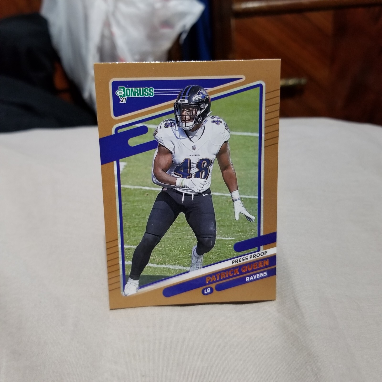 Patrick Queen 2021 Donruss Bronze Press Proof Card #242