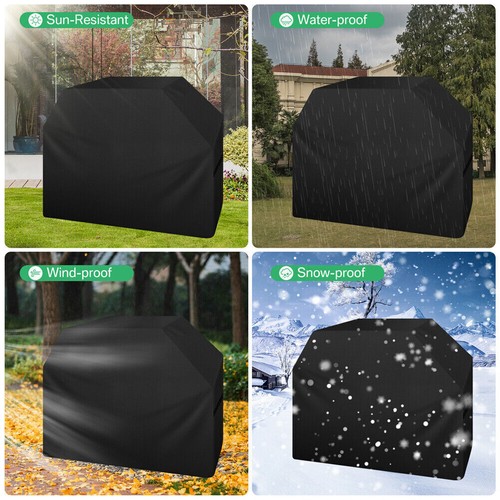 Neu Premium Grillabdeckung BBQ Grill Abdeckhaube Gasgrill Smoker Schutzhülle - Bild 7 von 14