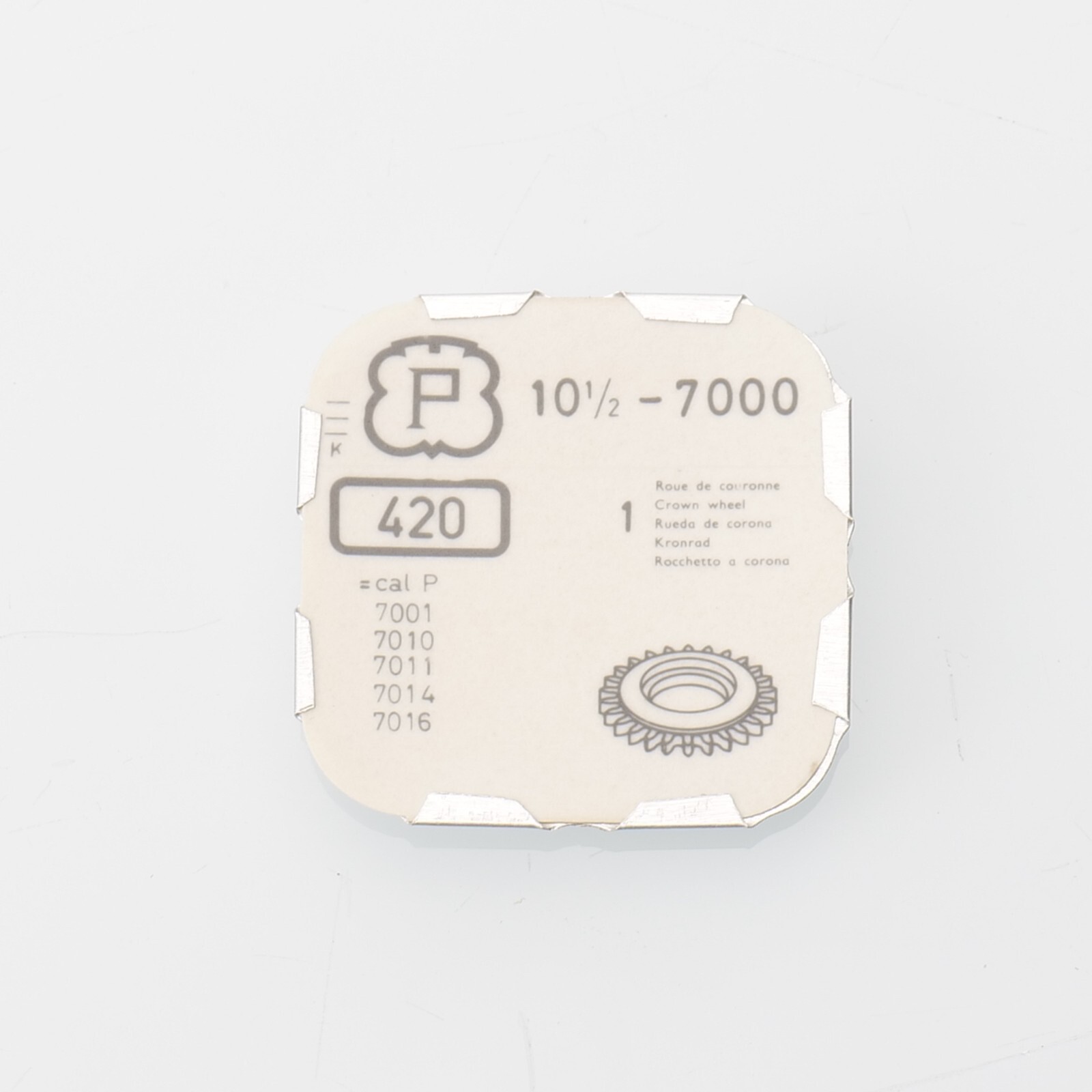 PESEUX 7000, 7010 Watch Crown Wheel Part Watchmakers New Old Stock (C14D25)