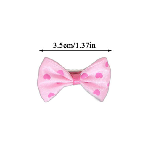 5Pcs Hair Bows For Cute Small Dog Cat Pet Puppy Bowknots DIY Grooming Accessory - Picture 2 of 14