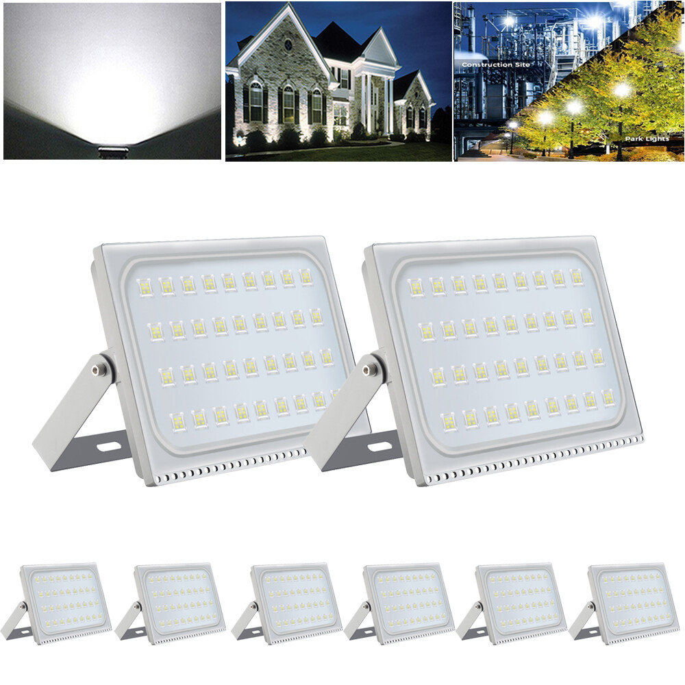 8X 300W LED Fluter Außen Strahler Garten Flutlicht Weiß Scheinwerfer Ultra Slim 8X 300W LED Fluter Außen Strahler Garten Flutlicht Weiß Scheinwerfer Ultra Slim