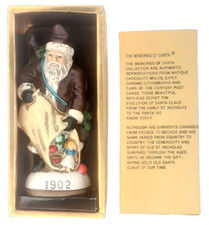 Vintage Christmas Memories Of Santa 1902 Pere Noel Ornament Figurine Don Warning