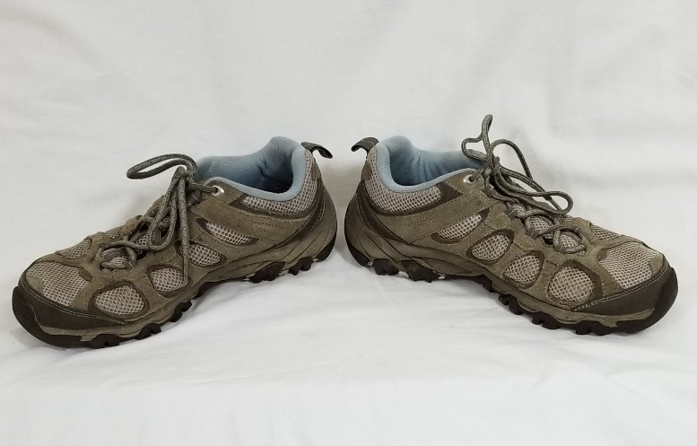 Scarpe da trekking Merrell donna ammortizzate ad aria in rete scamosciata taglia 10