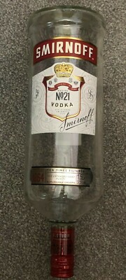 Smirnoff Vodka 1,5 Liter leere Optikflasche