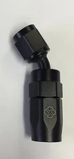 W32 -4AN / 30° degree Hose End / Oil Fuel /reusable / Swivel 4 AN Fitting BLACK