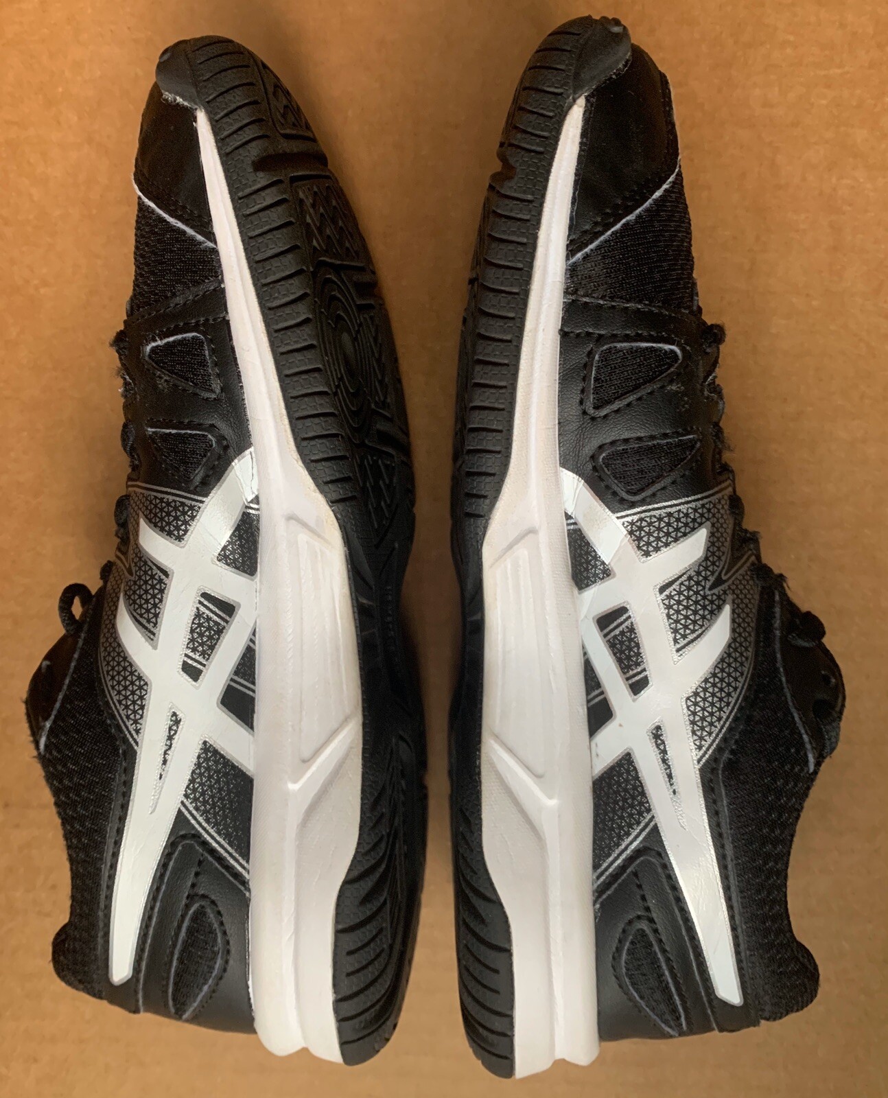 ASICS GEL UPCOURT BLACK VOLLEYBALL RUNNING SHOES, B45… Gem