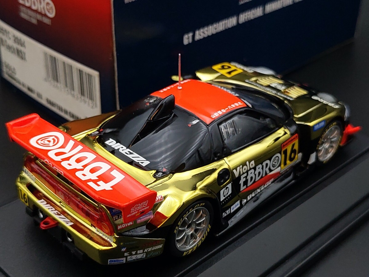 EBBRO 1:43 SCALE JGTC 2004 M-TECH HONDA NSX SUZUKA #16 DIE CAST
