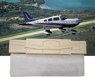 Piper Cherokee 38'' Wingspan R/C Airplane Laser Cut Balsa Ply Short Kit