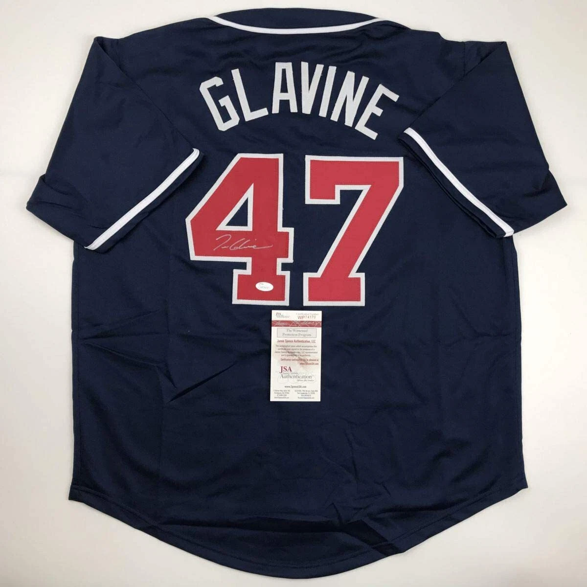 glavine autographed jersey