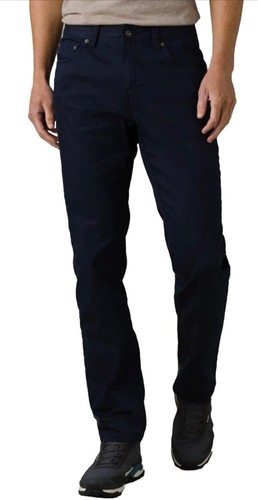 PrAna Men's Straight Leg Slim Fit Denim Bridger Jeans Indie Blue Size 30x36 NEW - Picture 3 of 8