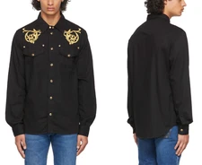 Versace Jeans Couture Unisex Regalia Baroque Denim Shirt Jacket