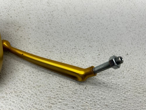 HARLEY TOURING ARLEN NESS MINI STOCKER RIGHT SIDE MIRROR GOLD - Picture 10 of 13