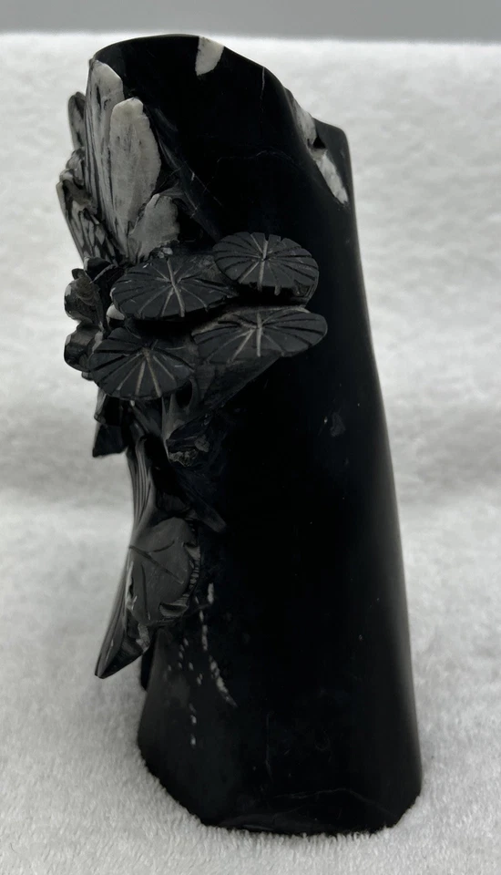 Natural chrysanthemum stone pen container carving aura healing gift 5.11 lbs. - Image 3 of 4