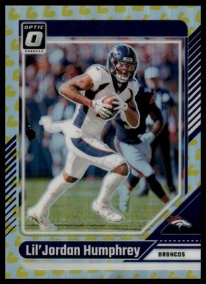 Lil'Jordan Humphrey Flex Emoji #'d /149 2024 Donruss Optic Broncos #60