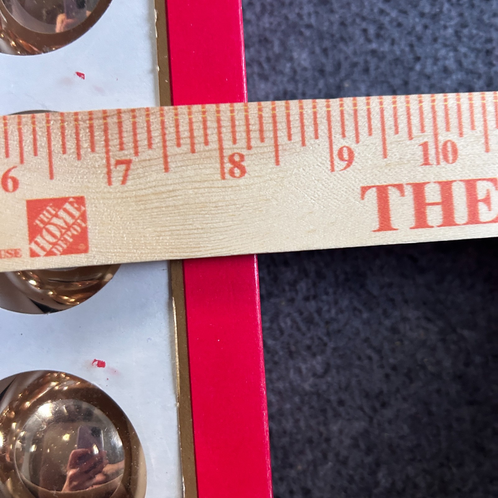 VTG Rauch Box of 15 Gold Ball Glass Bulb Christmas Ornaments Made in USA Kmart