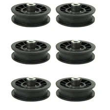 Qty 6: Flat Idler Pulley Fits Husqvarna Replaces 532194327