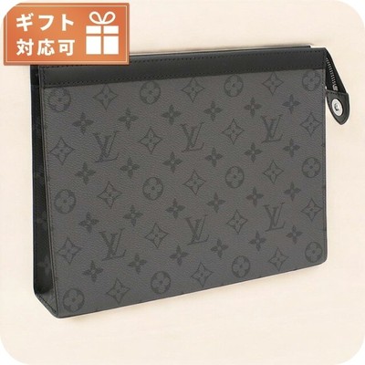 Louis Vuitton Clutch Bag Men s Brand Eclipse Pochette Voyage M69535 Grey Bag