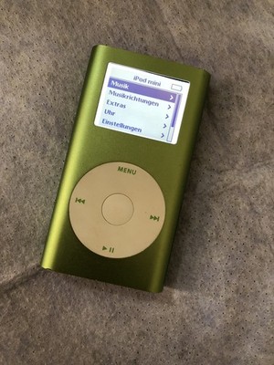  Beschreibung lesen Apple iPod mini 2. Gen  grün 4 GB A1051 Flash Speicher