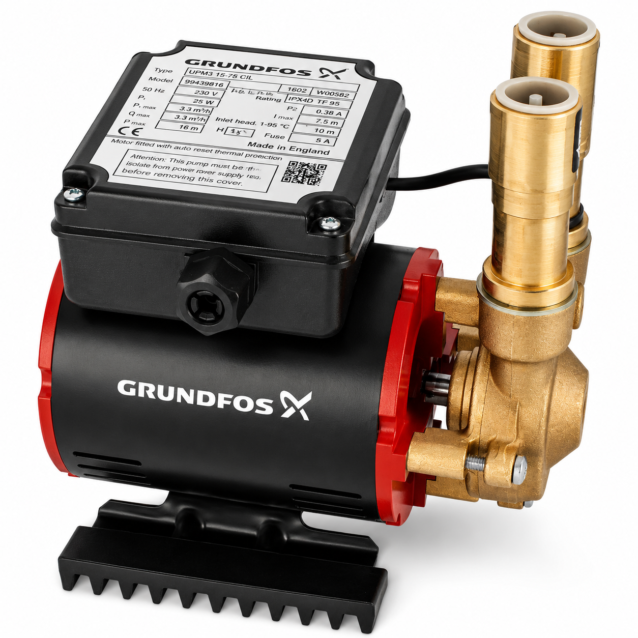 Grundfos Amazon 3 Bar Single Pump SSP-3.0 B Heavy Duty Shower Pump - Image 2