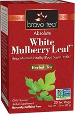 Absolute White Mulberry Leaf Herbal Tea Caffeine Free, 20 Tea Bags