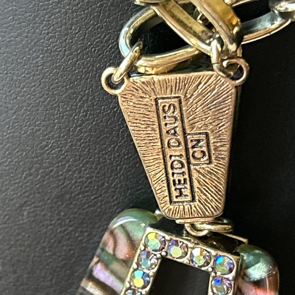 Collar Heidi Daus A Los Hamptons Con Amor Colgante Multicolor Bronce con CAJA Foto 4 de 4