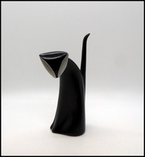 VTG MCM Royal Dux Bohemia Black Cat Figurine Jaroslav Jezek Stylized Art N1307