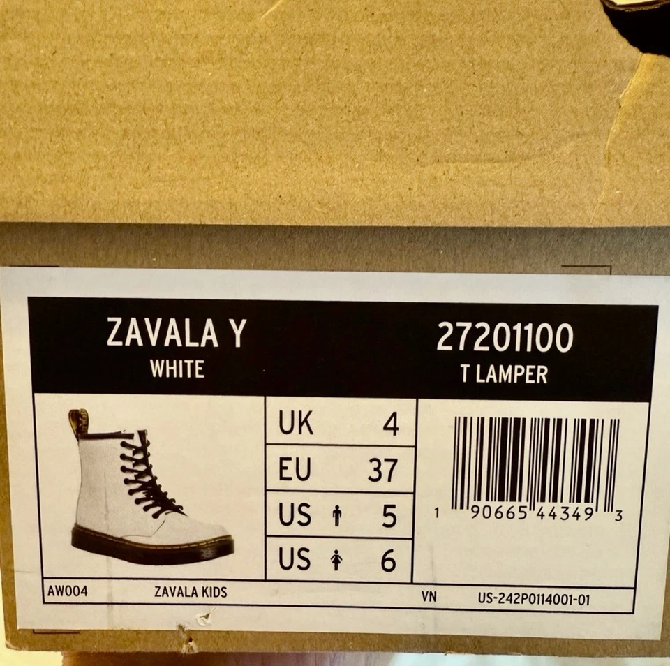 Botas blancas Doc Martins NIÑOS, talla 5 Foto 2 de 4