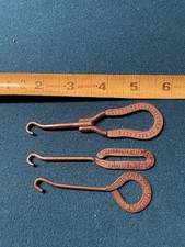 Four Vintage Shoe Button Hooks OLD Antique Victorian Glove Spat