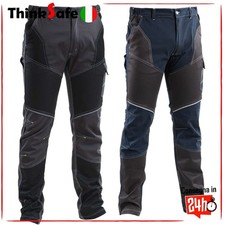 Pantaloni da Lavoro Uomo Elastcizzati Slim Fit Jump