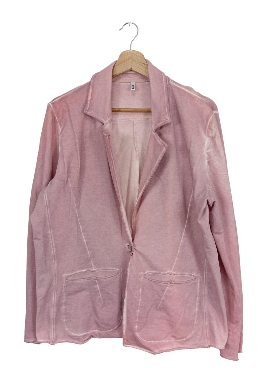 Blazer Prestige En Tweed Rose Et Blanc - Taille 38 EU, Occasion Très Bon état