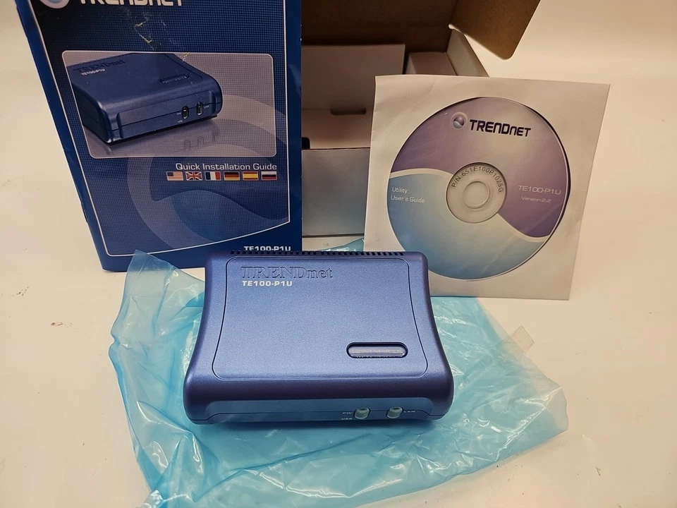 TRENDnet TE100-P1U Print Server - Image 2 of 4