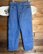 Blue Dickies Double Knee Workwear Denim Jeans Size 32x32 Utility